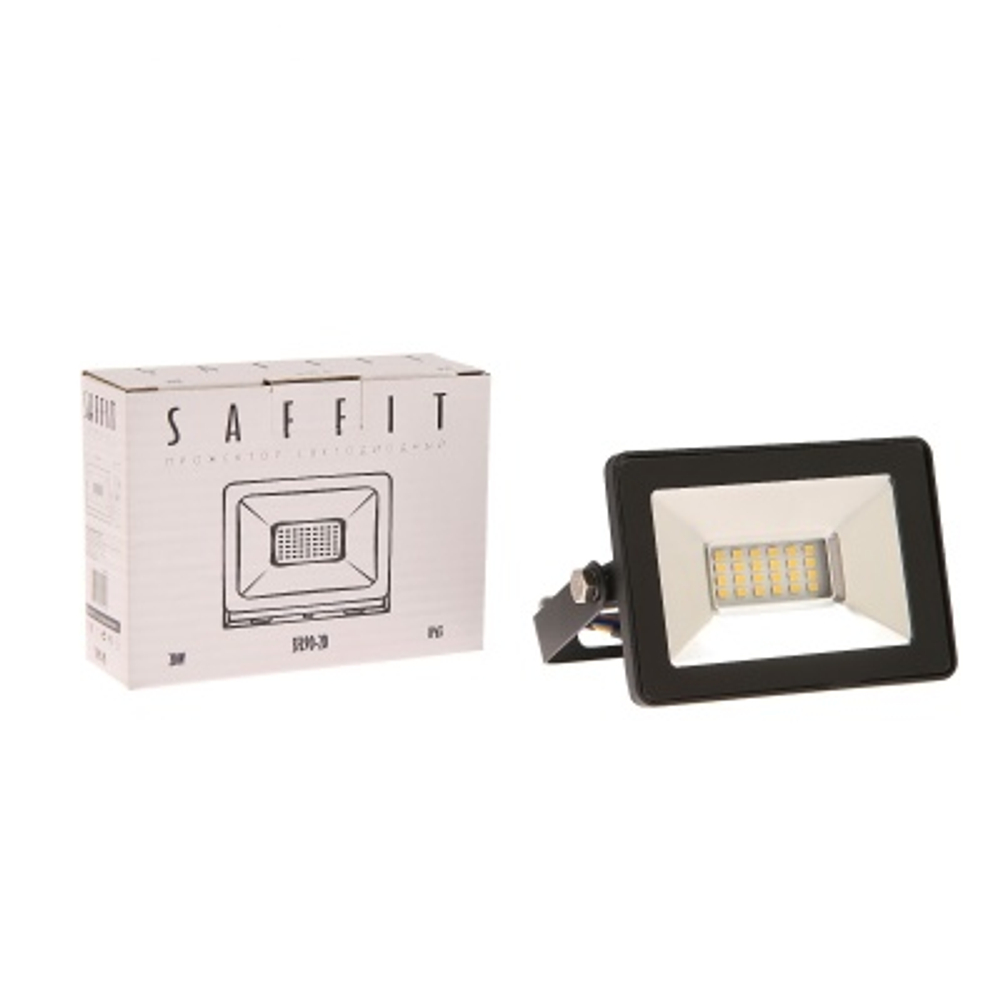 Прожектор светодиодный 20Bт SAFFIT SFL90-20 1800Лм 4000К IP65 черный