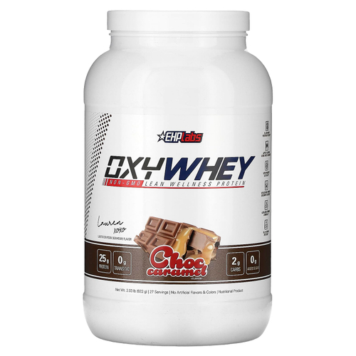 EHPlabs, OxyWhey, Lean Wellness Protein, шоколад и карамель, 922 г (2,03 фунта)
