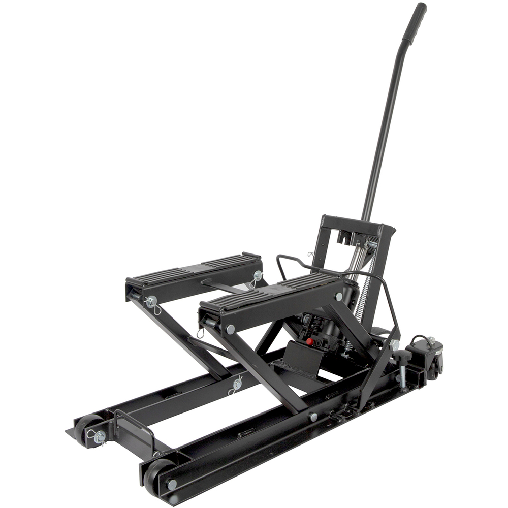 WDK-86101 Мотодомкрат подкатной гидравлический, г/п 700 кг, высота подъема 430 мм