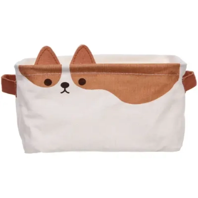 Корзина для хранения с ручками «ФРАТТИ БУМ», принт корги, 23*16*12см (лейбл Селфи)✦