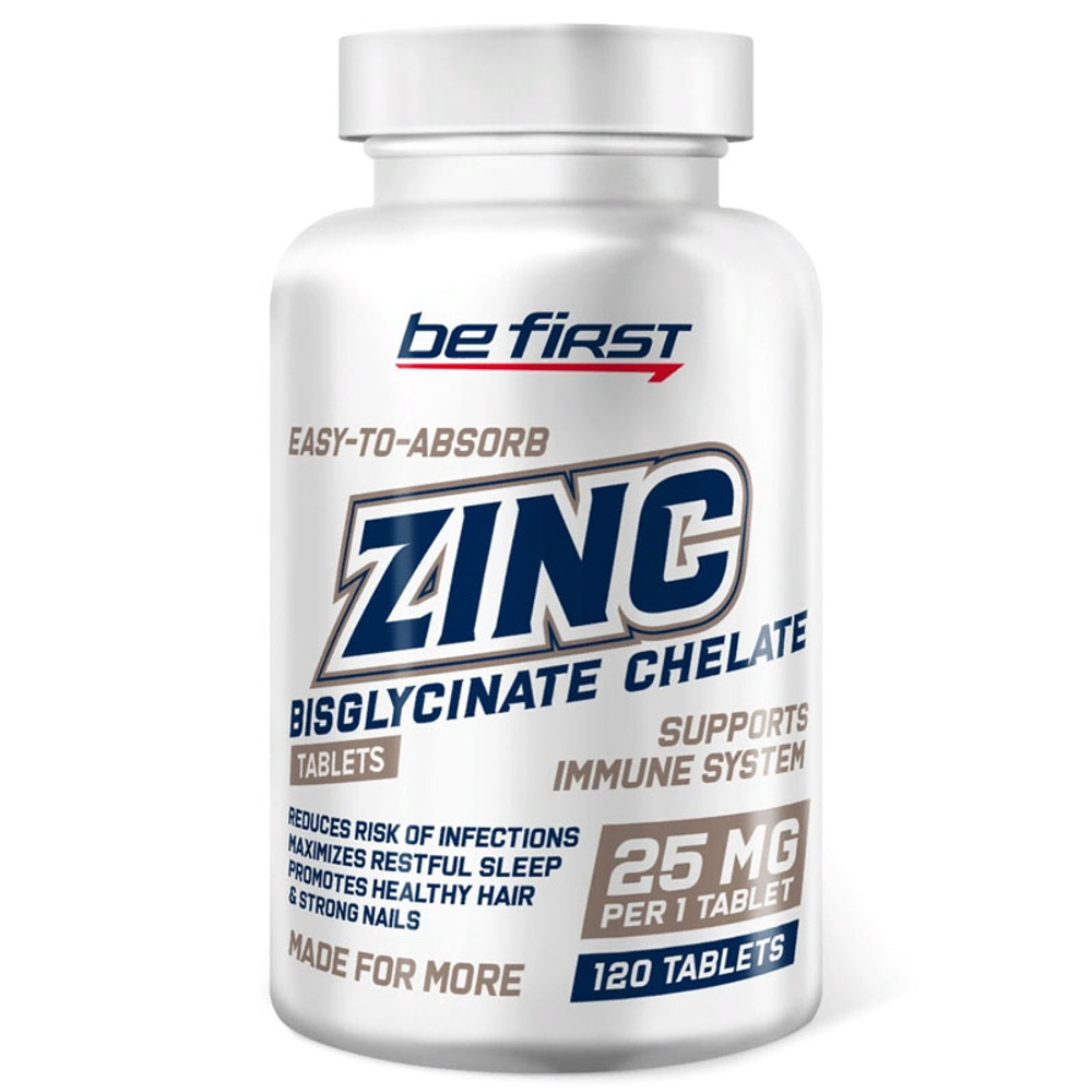 Be First Zinc Bisglycinate Chelate (120 таб.) [M]