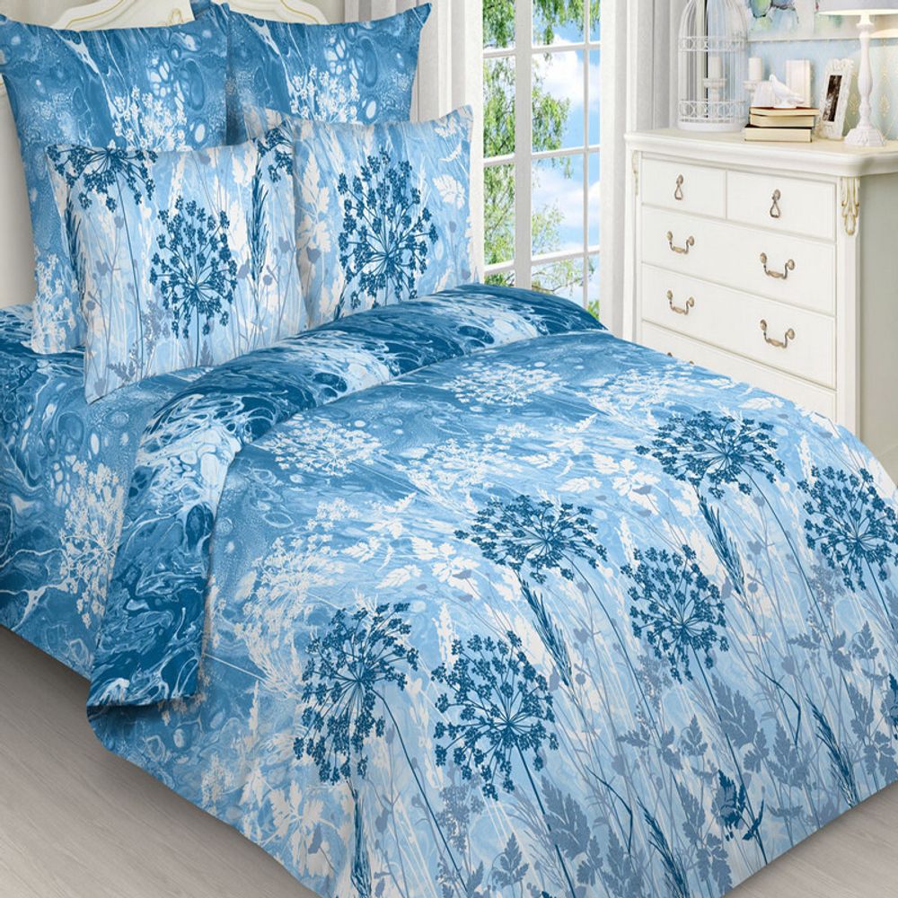 Комплект постельного белья &quot;ВЛ. УКРОП 21057&quot;, бязь, 100% хлопок, Россия.