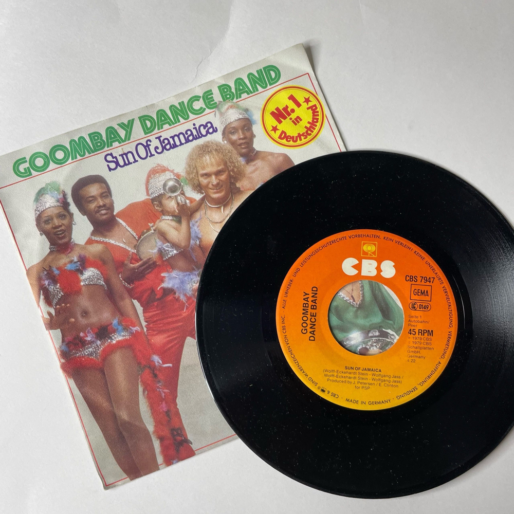 Винтажная виниловая пластинка 7 дюймов (маленькая пластинка) Goombay Dance Band Sun Of Jamaica (Germany 1979)