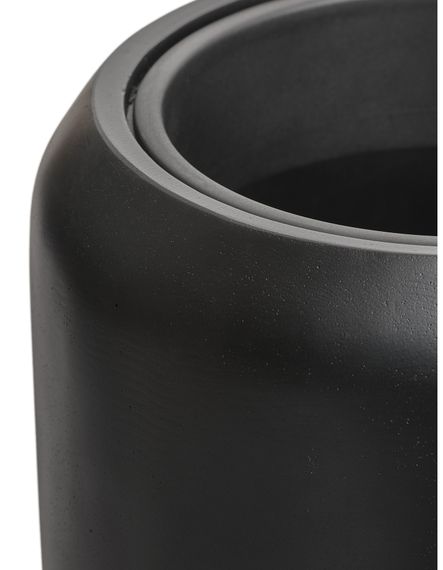 Кашпо TREEZ Effectory - Black Stone - Высокий конус Design - Антрацит