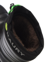 Сапоги детские из ЭВА, утепленные мехом Kaury "Каспер" 1337 У (Черно-зеленый)