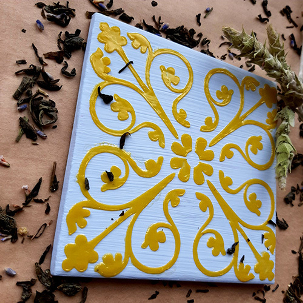 Текстурная паста акриловая моделирующая «Светлый жёлтый»