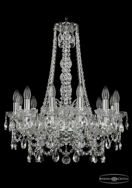 Подвесная люстра Bohemia Ivele 1411/12/195/h-70/Ni