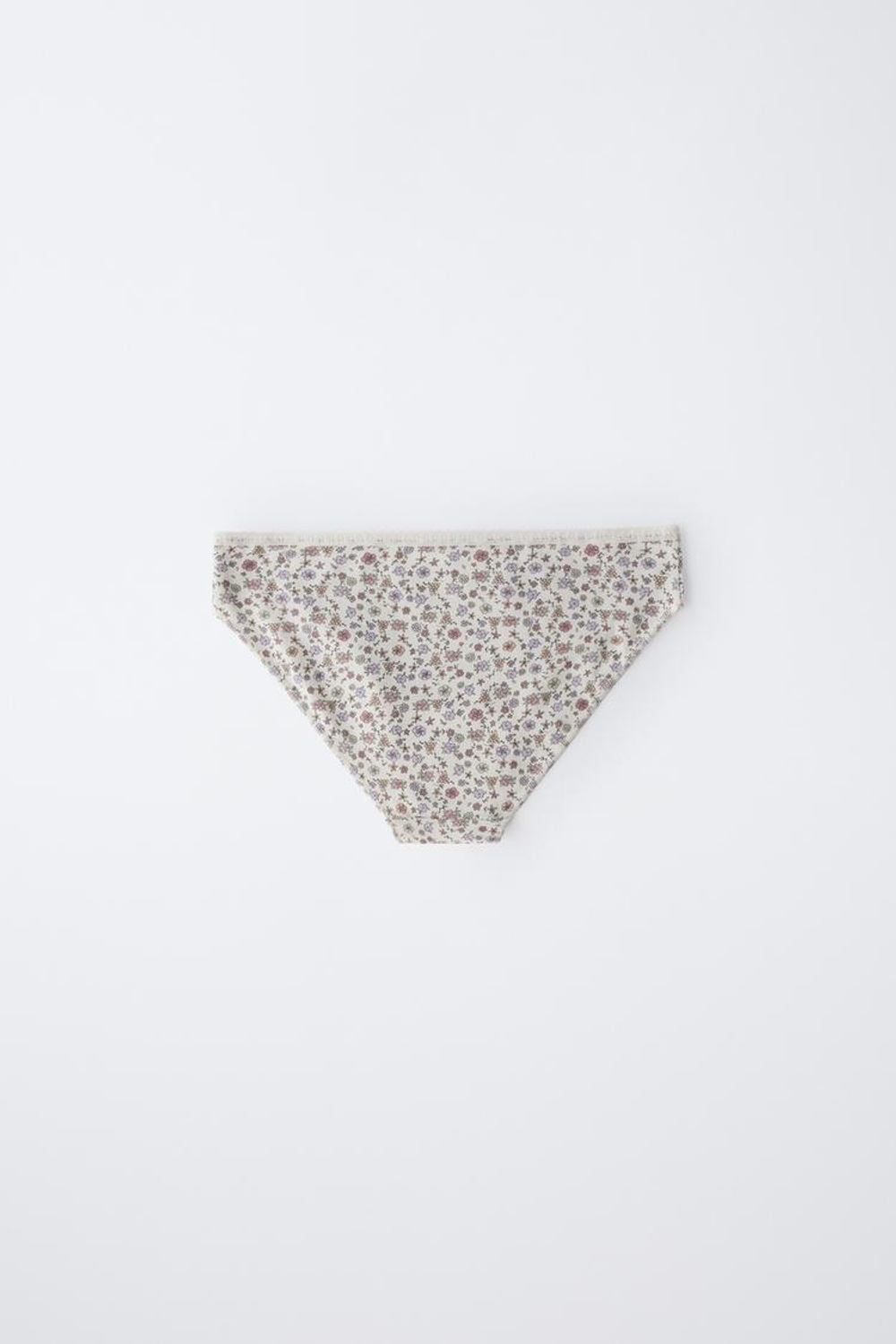 ZARA НАБОР ИЗ ШЕСТИ ТРУСОВ С ЦВЕТОЧНЫМ ПРИНТОМ, РОЗОВЫЙ