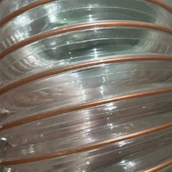 Воздуховод шланг рукав полиуретановый 100 мм армированный проволокой шланг 3 м для аспирации стружкоотсоса и вытяжки