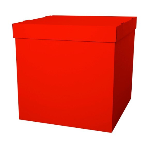 Коробка для воздушных шаров Красный, 60*60*60 см