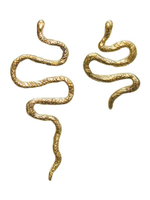 Сережки асимметричные «Змеи»