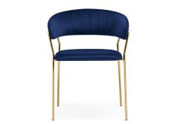 Стул на металлокаркасе Kamelia 1 dark blue / gold