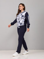 Костюм с брюками КБ-384/тсиний-бруклин