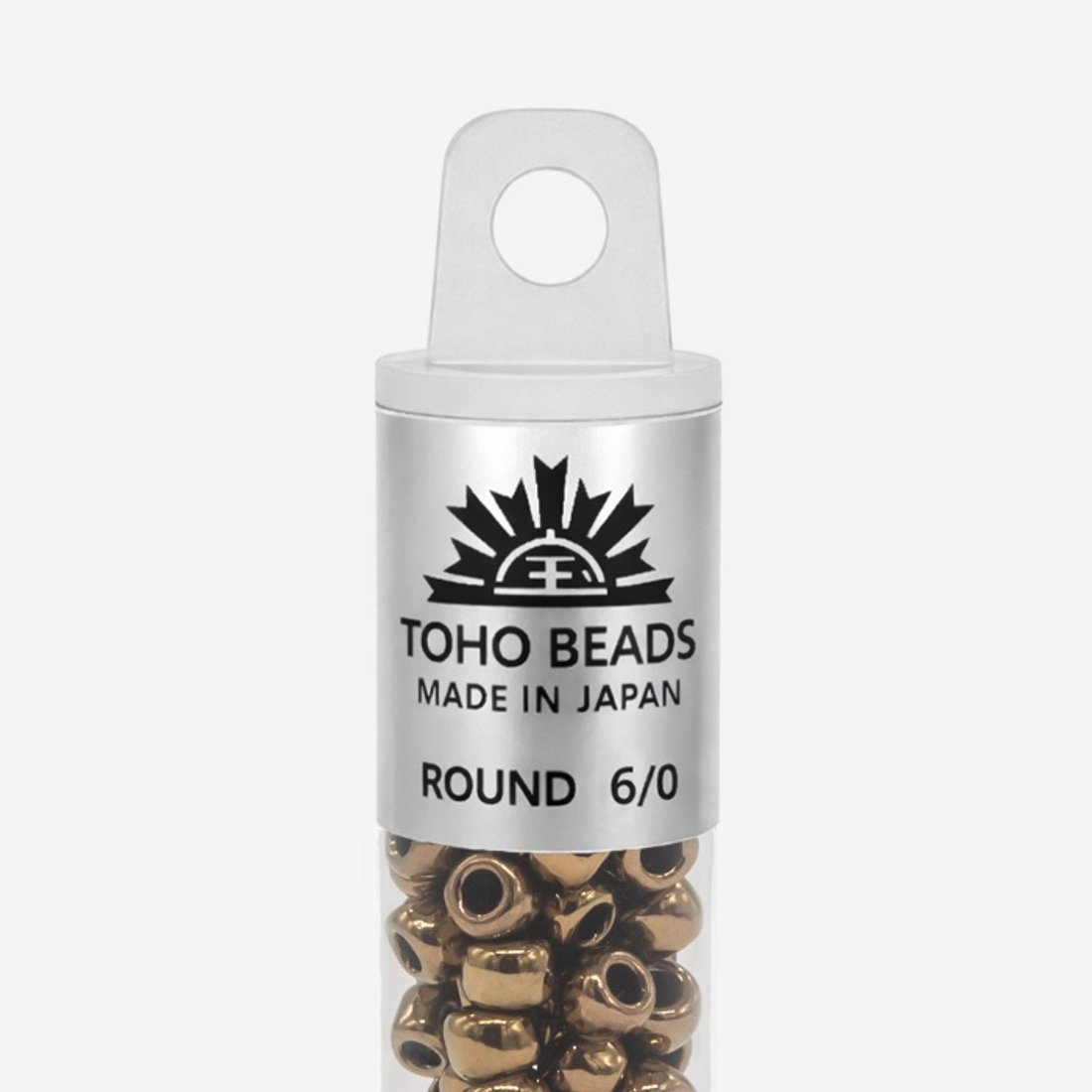 Японский бисер TOHO Round 6/0 (№223), металлизированный, непрозрачный глянцевый