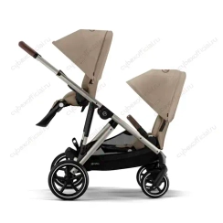 Детская коляска для двойни Cybex Gazelle S 2 в 1 TPE Almond Beige