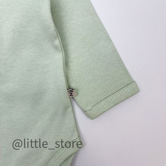 Боди хлопковое "Bunny" Ментоловое