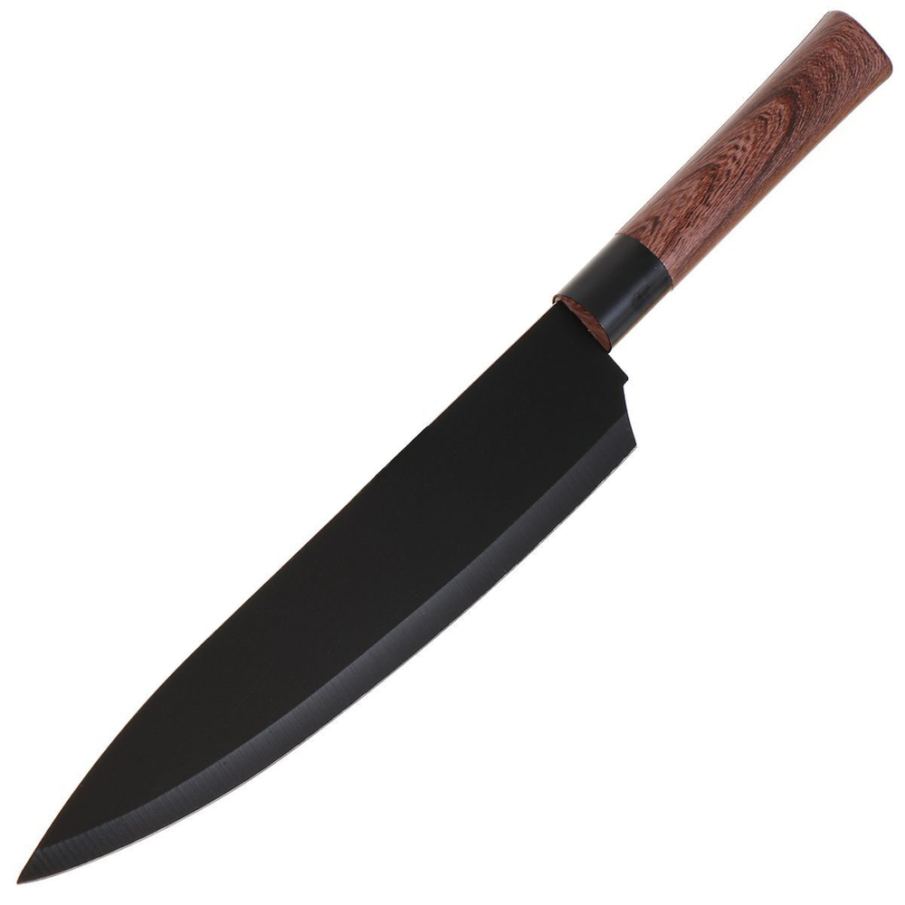 Нож кухонный Daniks, Геркулес, шеф-нож, нерж сталь, 20 см, рук пласт, YW-A341C-CH