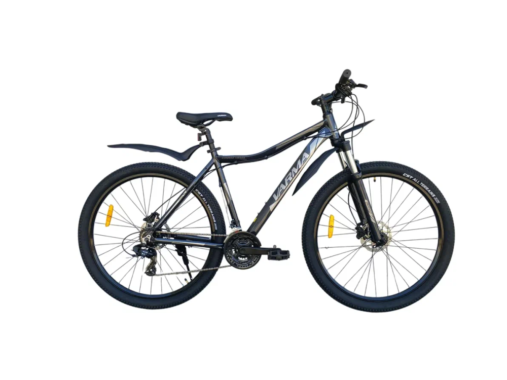 Велосипед 29" VARMA CONRAD H93DA р.18" 21ск. Чёрно-серый