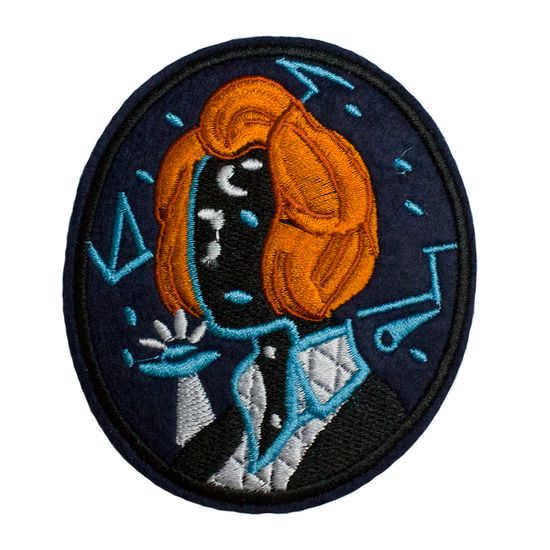 Нашивка термоаппликация на одежду и на рюкзак. Girl, Девочка