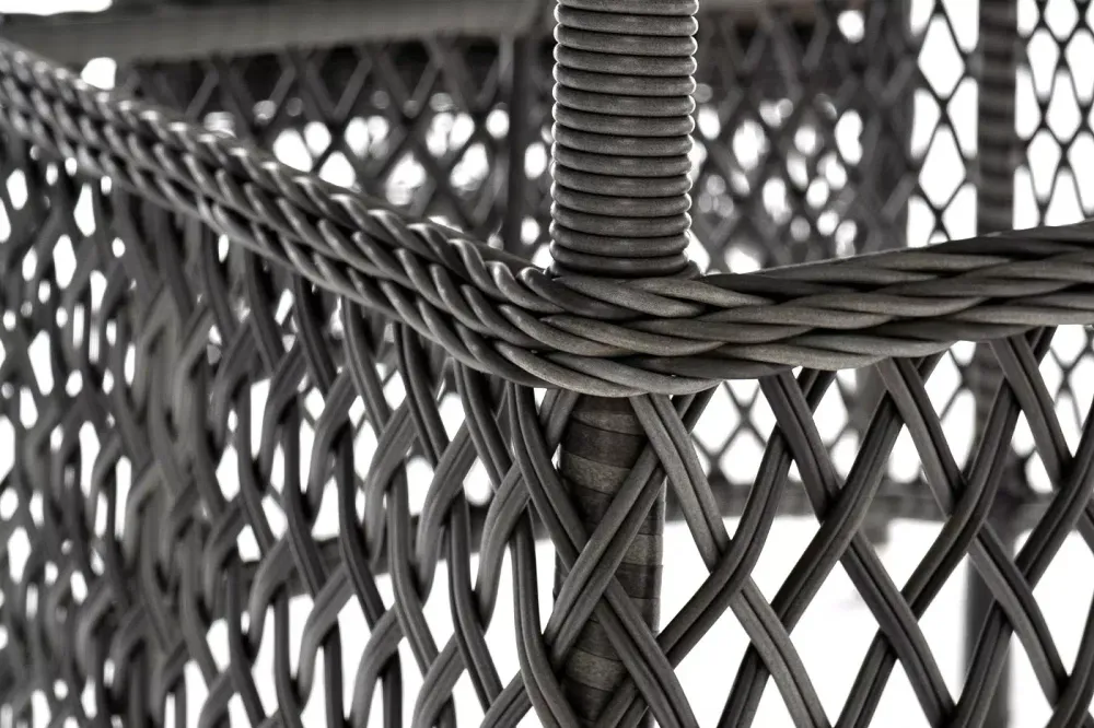 "Эспрессо–150 S" обеденная группа плетеная, цвет графит