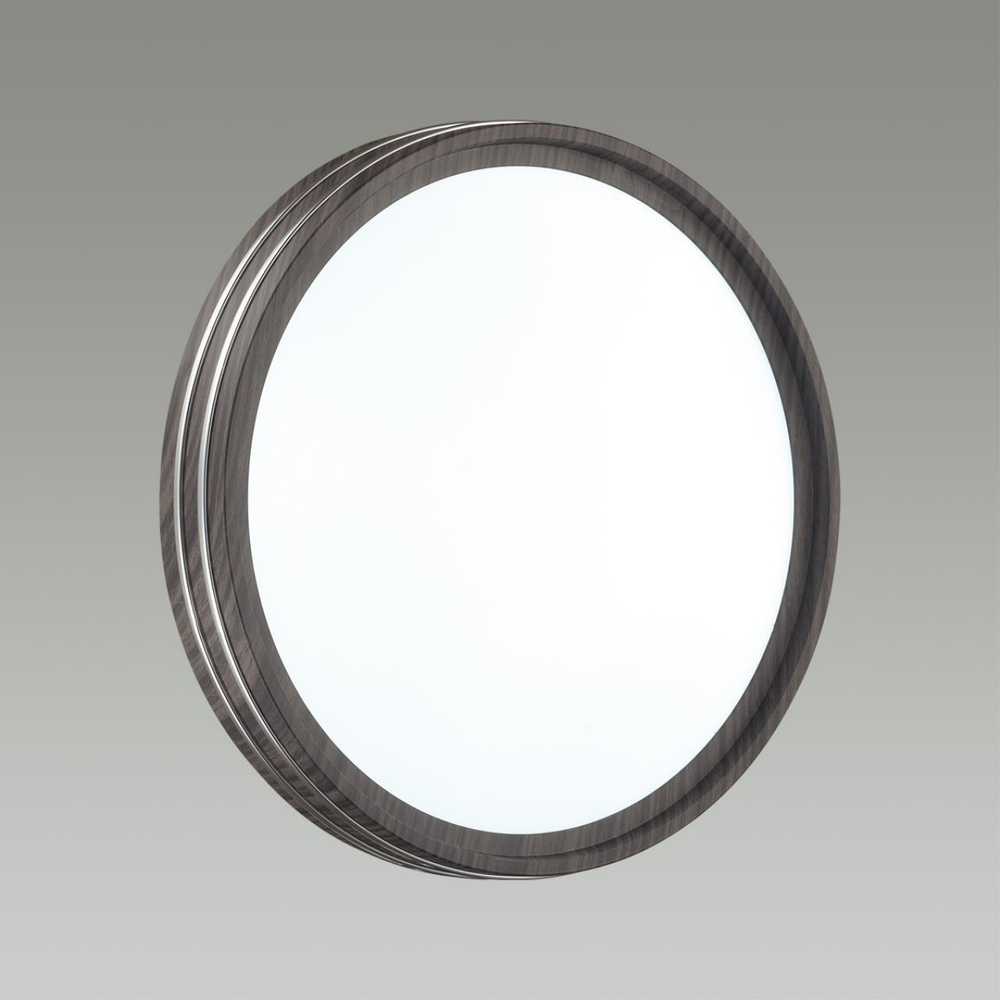 7604/EL PALE SN 022 Потолочный светодиодный светильник/белый/венге/хром LED 72Вт с ДУ 3000-6000К D500 IP43 пульт ДУ TROSTO