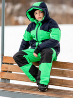 Комплект зимний для мальчика зеленый