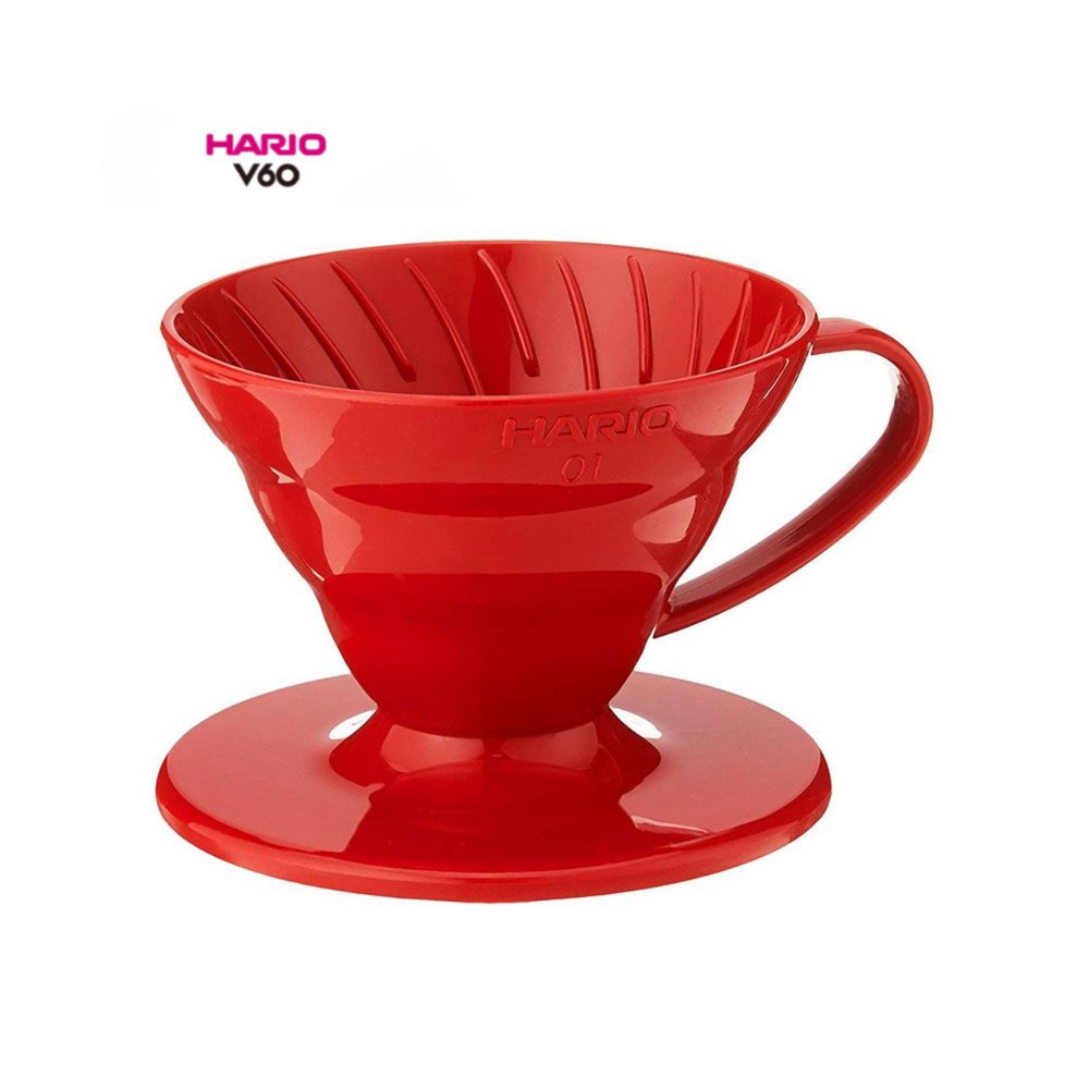 HARIO V60 01 пластик белый, красный