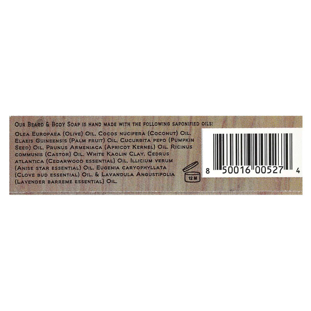 Honest Amish, Оригинальное мыло для бороды и тела, 1 шт.