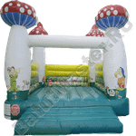 Коммерческий надувной батут «Грибочки», размер 5*4*3 м