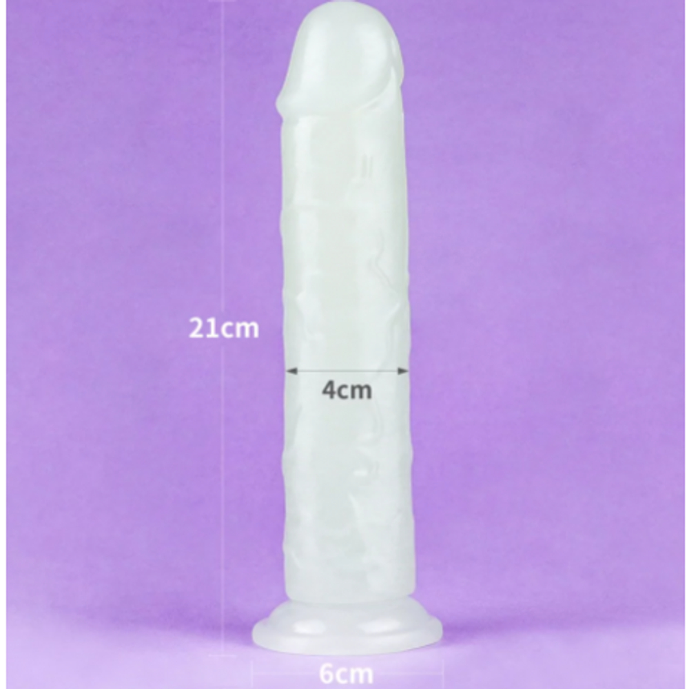 Фаллоимитатор Lovetoy Lumino Play (21×4 см) светящийся в темноте