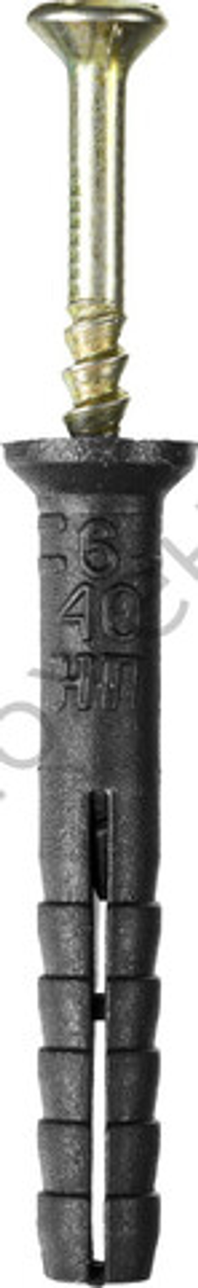 STAYER 6 x 40 мм, потайный бортик, дюбель-гвоздь полипропиленовый, 125 шт (30645-06-040)