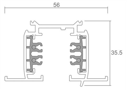 Трек встраиваемый Deko-Light Line Built 710069