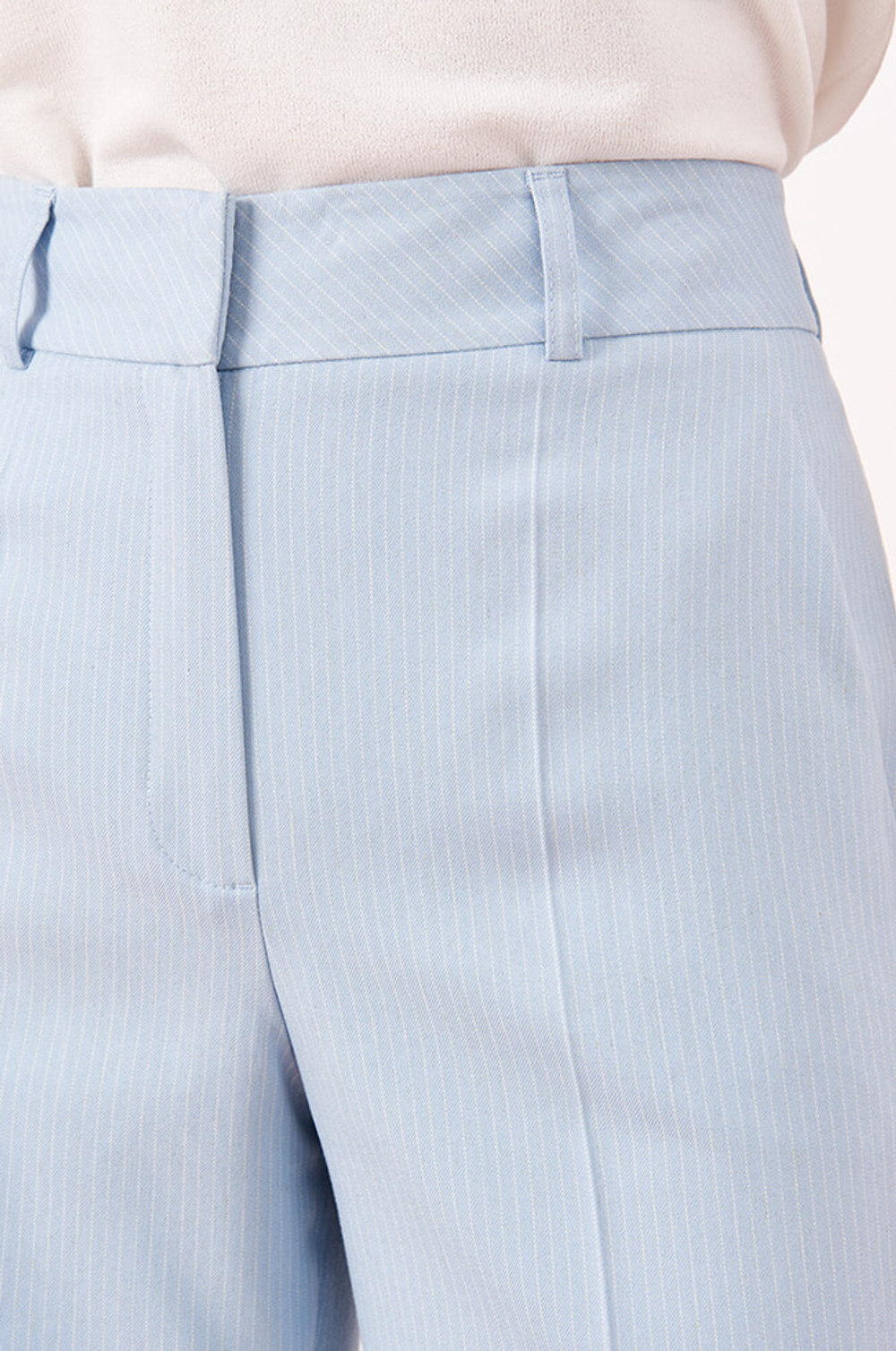 31168 Брюки женские (голубой полоска)