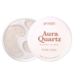 Petitfee Aura Quartz Hydrogel Eye Mask 40ea /60 - Охлаждающие патчи от морщин и отеков 40шт
