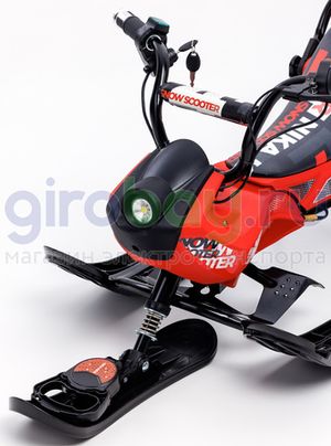 Детский электроснегокат BARS Arctic - Красный фото №10