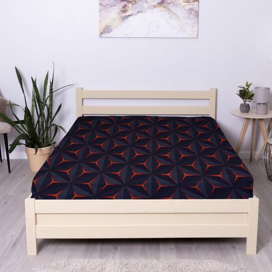 Простыня на резинке  Астра,  180x200х30 см. , бязь  DOMTEKC