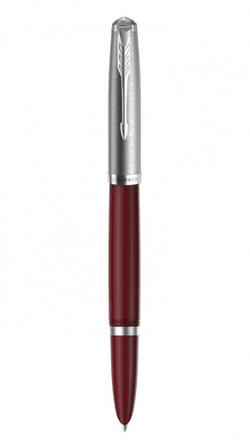 Перьевая ручка Parker 51 CORE BURGUNDY CT, перо: F, цвет чернил: black/blue, в подарочной упаковке.