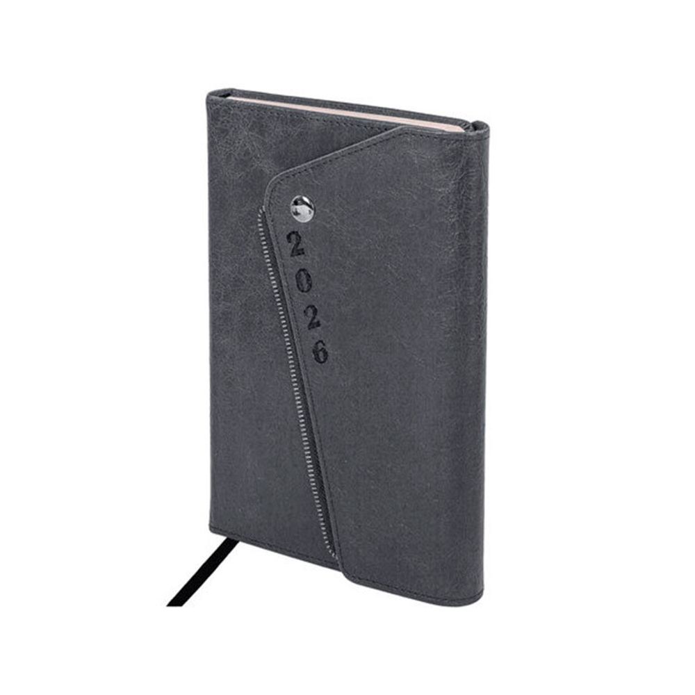 Ежедневник датированный А5 BRAUBERG "Jacket" серый (117403)