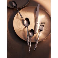 Набор столовых приборов Fluid, серебристые, 16 пред.