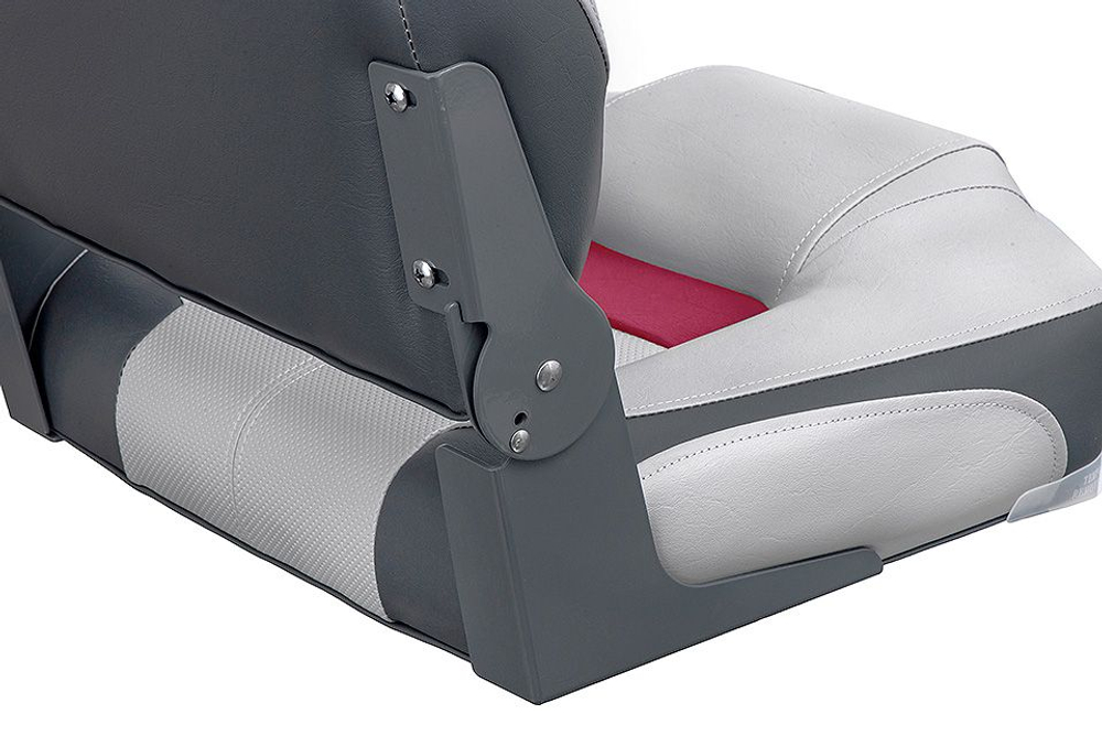 Сиденье Premium Hi-back Qualifier, серое с темно-серым и красным (10252321)