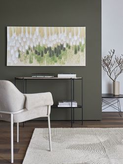 Панно декоративное с ручной росписью By Feel, 140х70 см, хаки