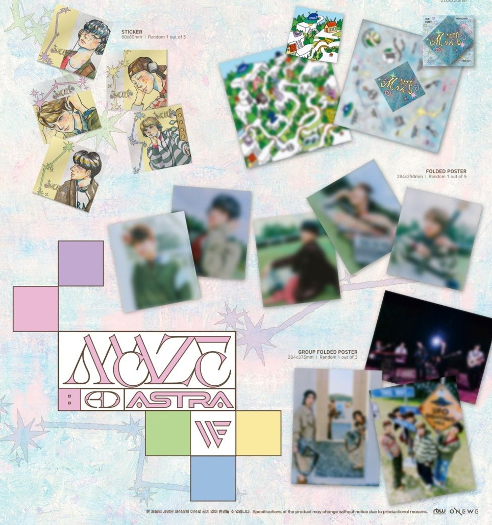 Альбом ONEWE - MAZE : AD ASTRA 4th Mini Album MAZE Version