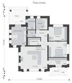 Проект Дом Уют 127,9 кв. м К-40