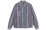 Куртки Stussy FW 23 Stripe Sherpa Shirt, 1110197