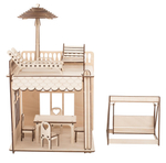 Конструктор ХэппиДом "Пристройка с мебелью и качелями Premium"