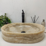Раковина из оникса Oval Yellow Big OY-61558 60*40*13