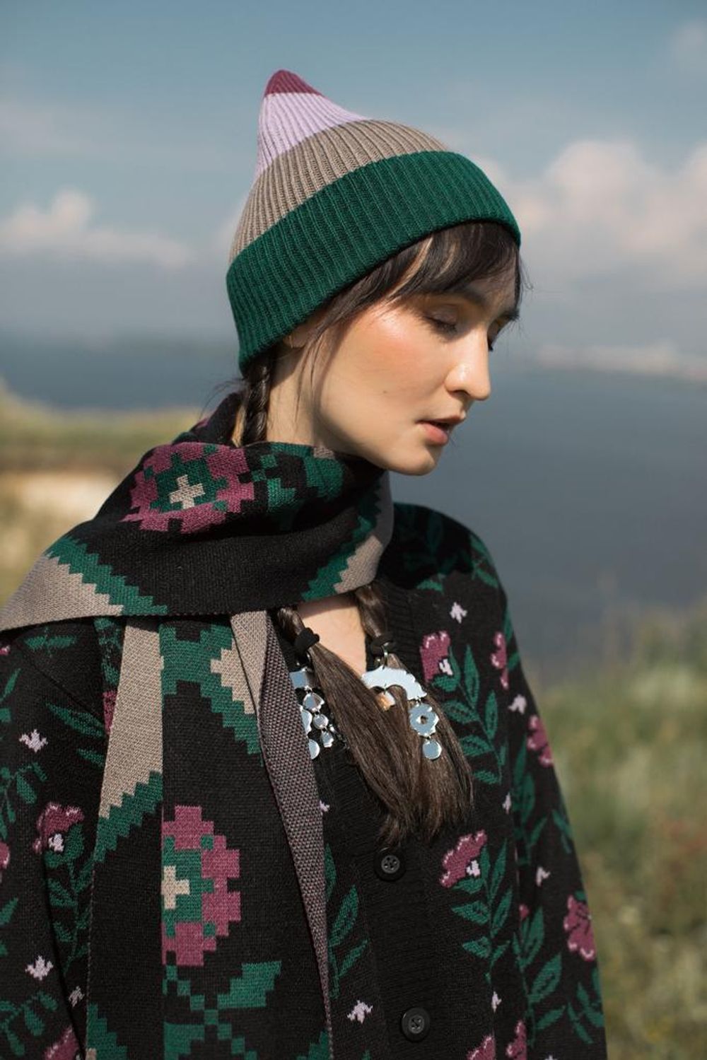 Шапка Idel Flora зелёная