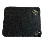 Коврик банный серый с вышивкой "Директор бани" 30% шерсть/70% полиэфир