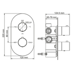 Berkel 4844 Thermo Термостатический смеситель для ванны и душа WasserKraft