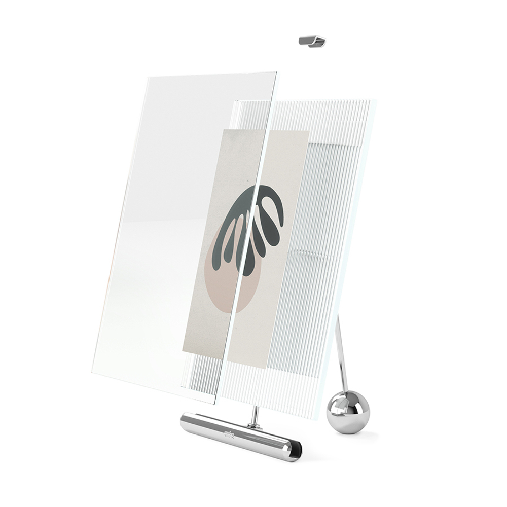 Фоторамка flute, 16х20 см, хром